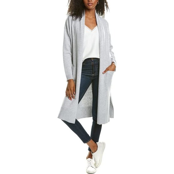 B NEW YORK Recycled 'Ultimate Sweater Duster' in BLACK - Picture 2 of 7